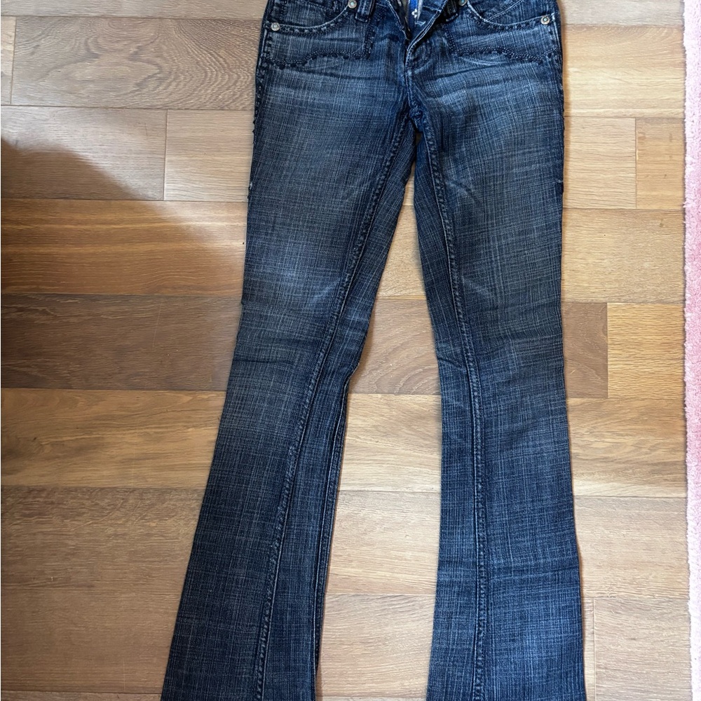 Antik Denim Blue Boot Cut Jeans with Vintage Appeal